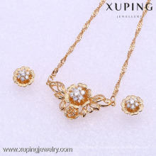 61847-Xuping Fashion Woman Jewlery engastado con oro de 18 quilates plateado